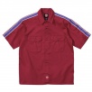 Supreme Dickies Stripe S/S Work Shirt Brown