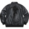 Thumbnail for Silver Surfer Leather Varsity Jacket