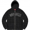 Thumbnail for Reverse Patchwork Zip Up Hooded Sweatshirt