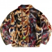 Thumbnail for Multicolor Faux Fur Bomber Jacket