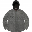 Thumbnail for Houndstooth Flannel Hooded Shirt