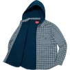 Thumbnail for Houndstooth Flannel Hooded Shirt