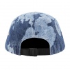 Thumbnail for Flames Jacquard Denim Camp Cap