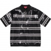 Thumbnail for Sequin Stripe Zip Polo