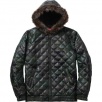 Thumbnail for Quilted Leather Hooded Jacket