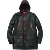 Thumbnail for Hooded Leather Parka