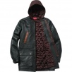 Thumbnail for Hooded Leather Parka