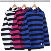 Thumbnail Hooded L S Striped Tee