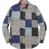Thumbnail for Printed Patchwork Flannel Shirt