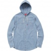 Thumbnail for Hooded Denim Jacquard Shirt