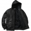 Thumbnail for Court Cards Hooded Leather Jacket