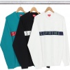 Thumbnail Logo Stripe Pique Crewneck