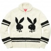 Thumbnail for Supreme Playboy© Shawl Collar Full Zip Sweater