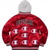 Thumbnail Supreme Champion Hooded Satin Varsity Jacket