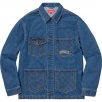 Thumbnail for Diamond Stitch Denim Chore Coat