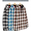 Thumbnail Quilted Hooded Plaid Shirt