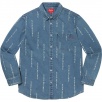 Thumbnail for Logo Stripe Jacquard Denim Shirt