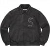 Thumbnail for Pebbled Leather Varsity Jacket