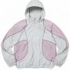 Thumbnail for Logo Piping Hooded Track Jacket