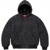 Thumbnail for Plaid Wool Hooded Work Jacket