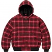 Thumbnail for Plaid Wool Hooded Work Jacket