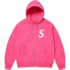 Thumbnail for S Logo Zip Up Hooded Sweatshirt