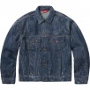 Thumbnail for Crackle Denim Trucker Jacket