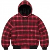 Thumbnail for Plaid Wool Hooded Work Jacket