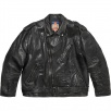 Thumbnail for Supreme Blackmeans Painted Leather Motorcycle Jacket