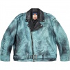 Thumbnail for Supreme Blackmeans Painted Leather Motorcycle Jacket