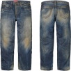 Thumbnail for Distressed Loose Fit Selvedge Jean