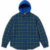 Thumbnail for Tartan Flannel Hooded Shirt