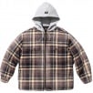 Thumbnail for Supreme Dickies Plaid Hooded Zip Up Shirt