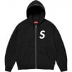 Thumbnail for S Logo Zip Up Hooded Sweatshirt