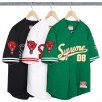 Thumbnail Supreme Mitchell & Ness Downtown Hell Baseball Jersey