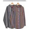 Thumbnail Striped Madras Hooded Shirt