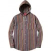 Thumbnail for Striped Madras Hooded Shirt
