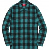 Thumbnail for Buffalo Plaid Flannel Zip Shirt