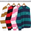 Thumbnail Striped Pique Crewneck