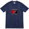Thumbnail for Velvet Logo Mesh Stripe Top