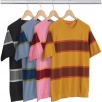 Thumbnail Knit Stripe S S Raglan Top