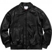 Thumbnail for Studded Arc Logo Leather Jacket