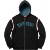 Thumbnail for Jet Sleeve Zip Up Hooded Sweatshirt