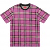 Thumbnail for Jacquard Tartan Plaid Pocket Tee