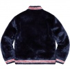Thumbnail for Faux Fur Varsity Jacket