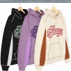 Thumbnail Paneled Script Hooded Sweatshirt