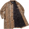 Thumbnail for Leather Snake Trench Coat