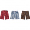 Thumbnail Flames Jacquard Baggy Denim Short