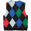 Thumbnail for Brushed Argyle Zip Up Vest