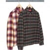 Thumbnail Shadow Plaid Flannel Zip Up Shirt